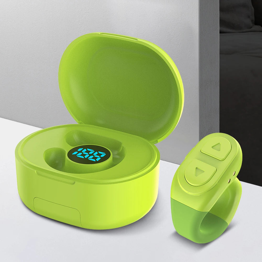 For Tiktok Scrolling Ring Remote Page Turner Clicker Kindle App Camera Remote Bluetooth-Compatible for Iphone Ipad Android Phone