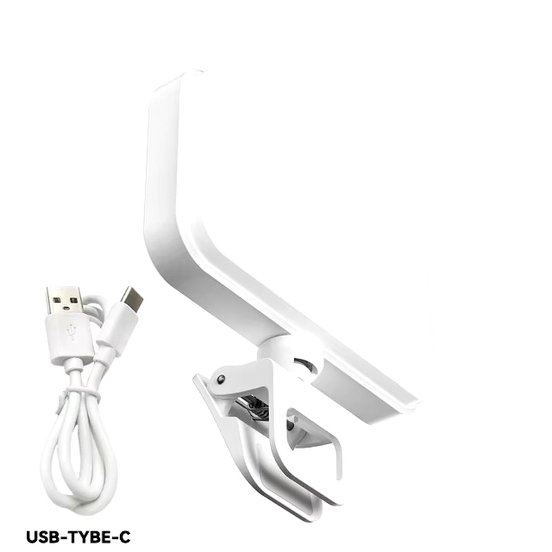 LED Mobile Phone Computer Fill-In Light Adjustable Portable LED Lamp Rechargeable Clip Fill Video Light for Live Selfie Meeting