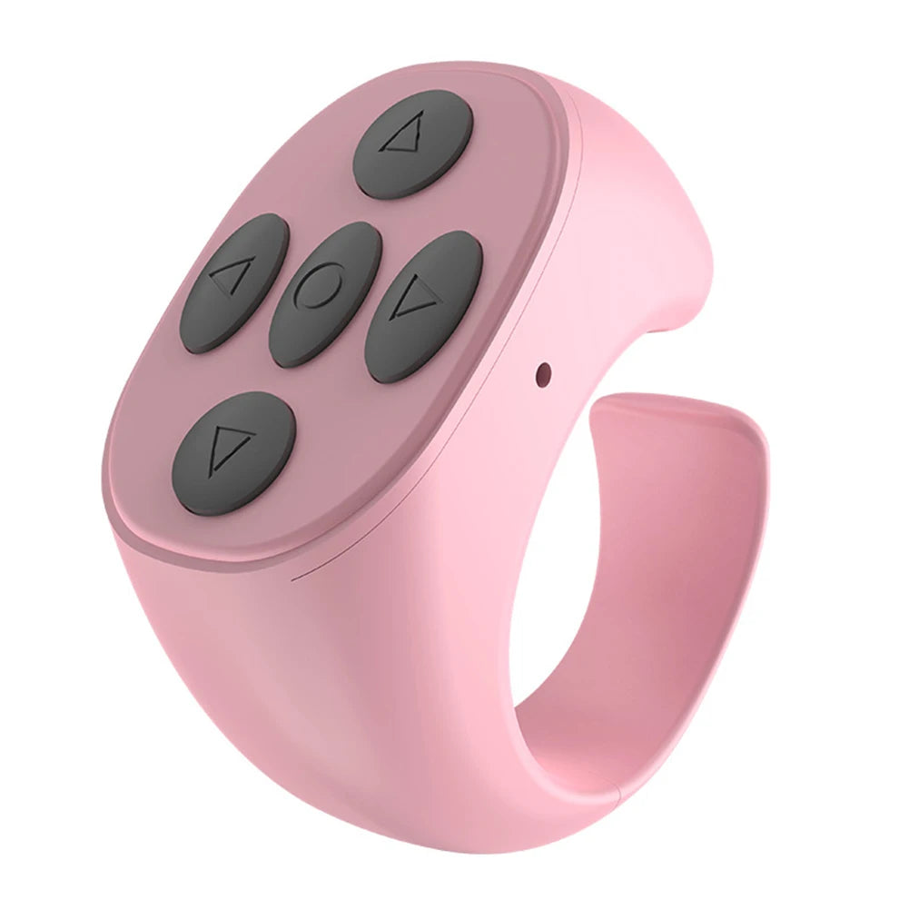 For Tiktok Scrolling Ring Remote Page Turner Clicker Kindle App Camera Remote Bluetooth-Compatible for Iphone Ipad Android Phone