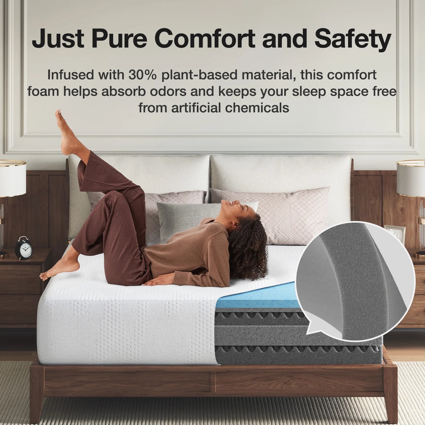 14 Inch Twin Memory Foam Mattress, Gel Memory Foam Mattress for Cool Sleep & Pressure Relief, Certipur-Us Certified Mattress in a Box